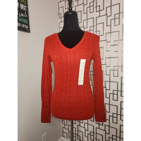 Hot Orange Sweater | Size Small - Picture 1 of 2